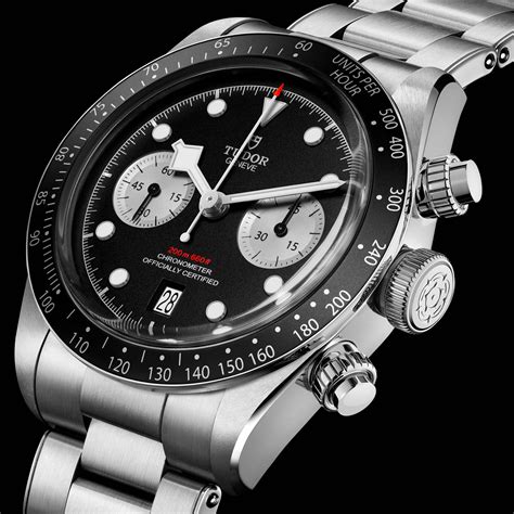 tudor black bay chrono watch.